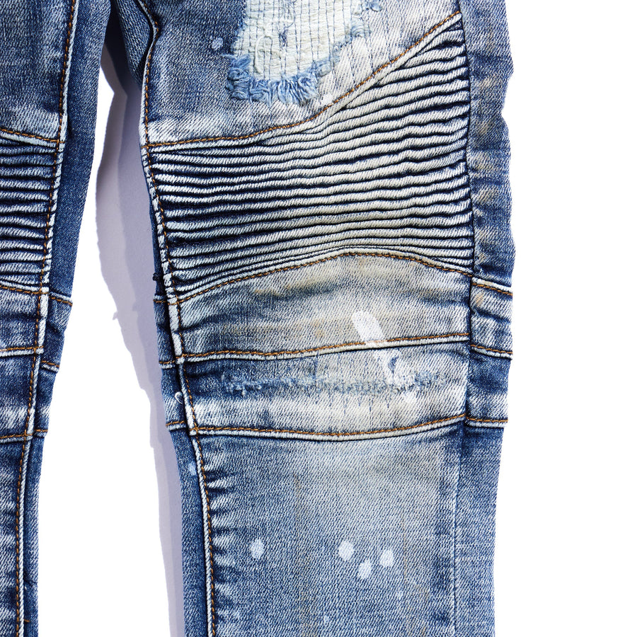 Arlo Biker Denim Bottoms Haus of JR 