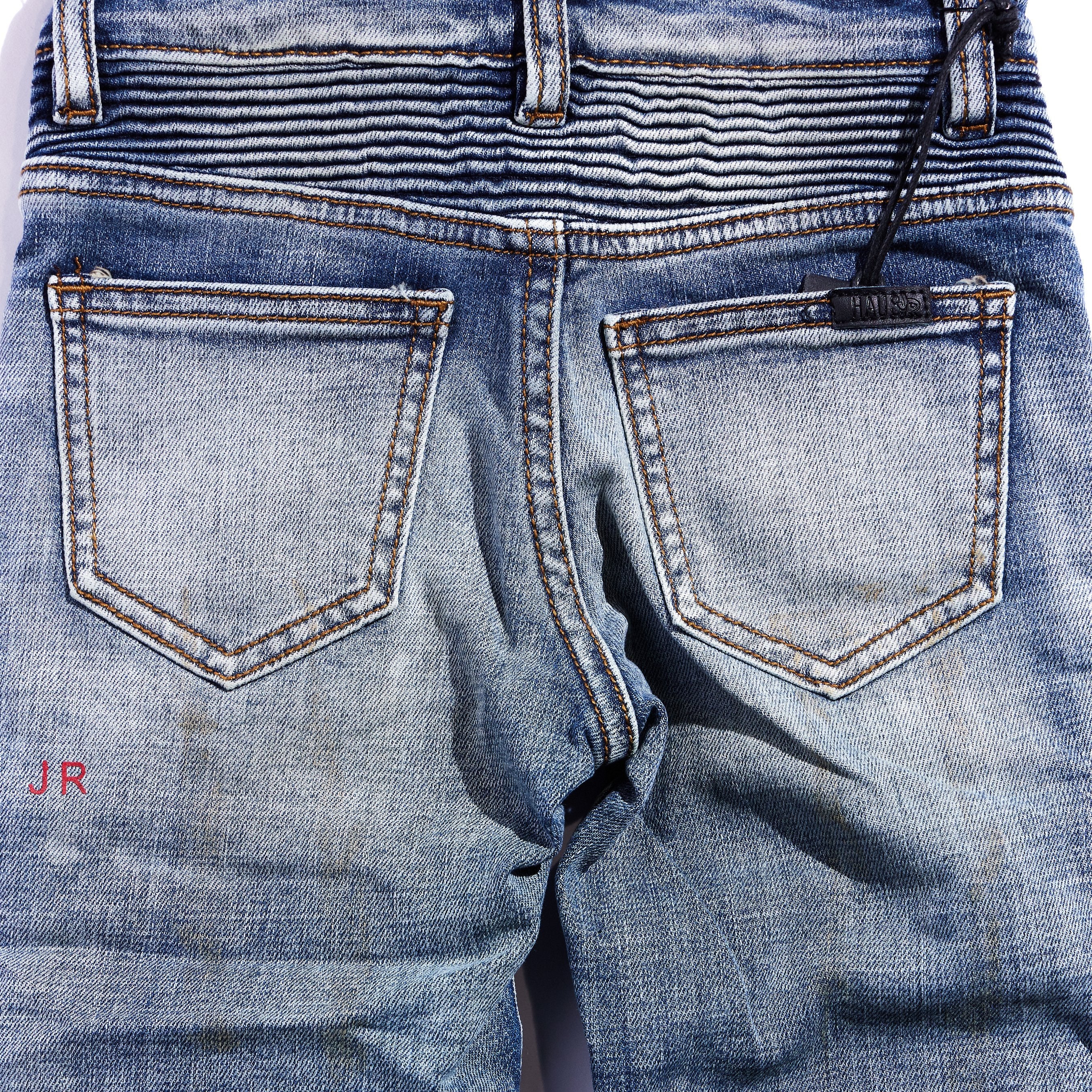 Arlo Biker Denim Bottoms Haus of JR 