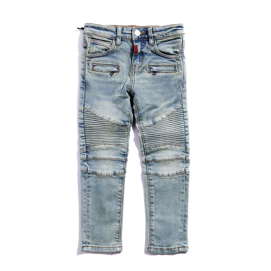 Elodie Biker Denim Bottoms Haus of JR 