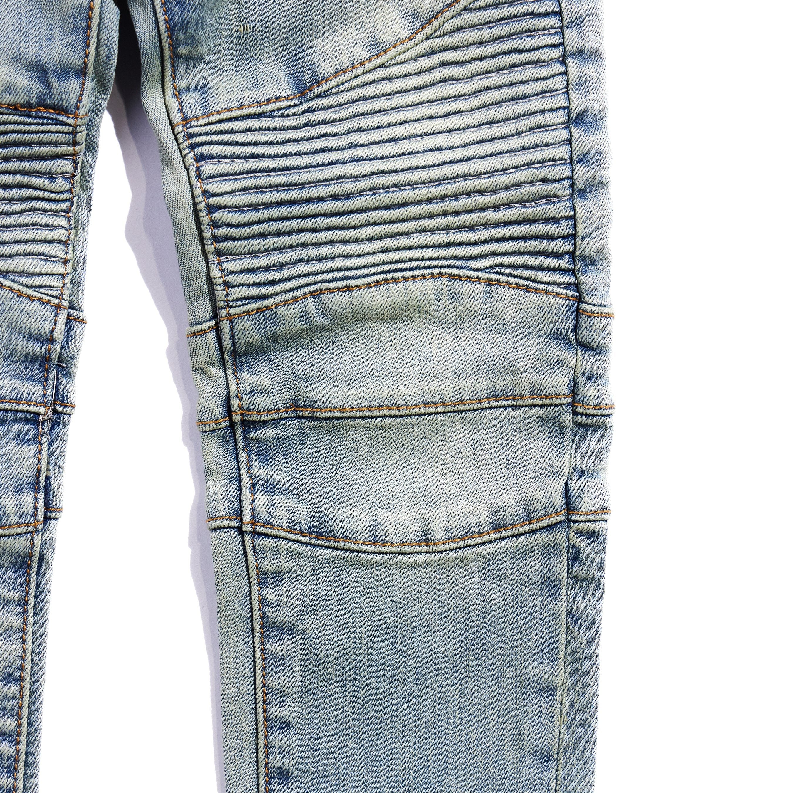 Elodie Biker Denim Bottoms Haus of JR 