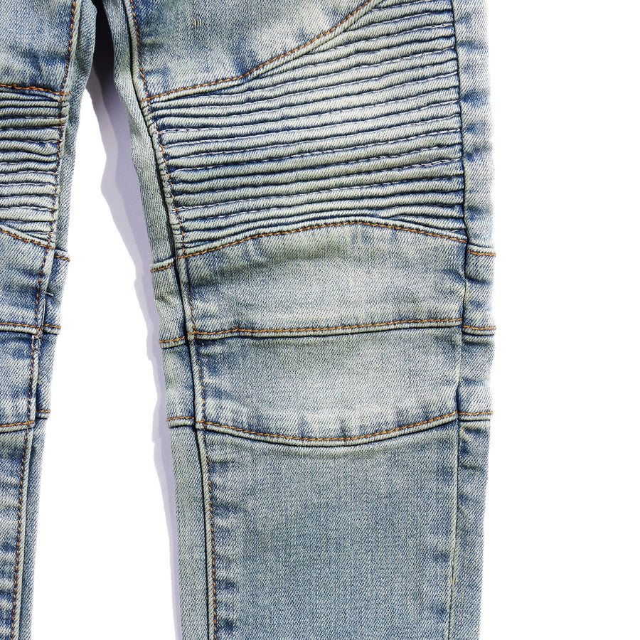 Elodie Biker Denim Bottoms Haus of JR 