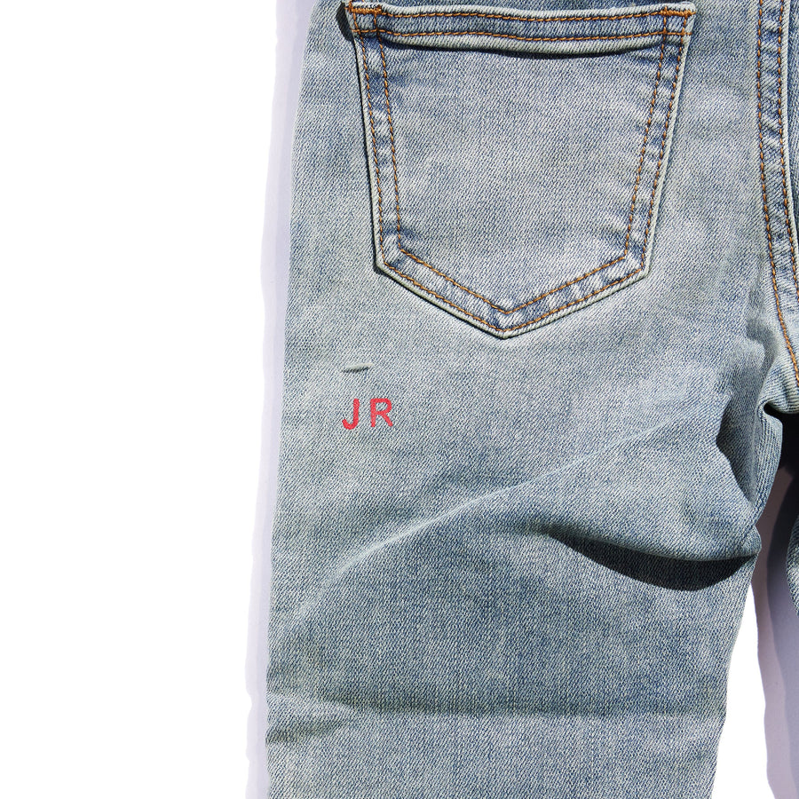 Elodie Biker Denim Bottoms Haus of JR 