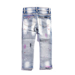Leonard Striped Denim (Indigo Red) Bottoms Haus of JR 
