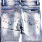 Leonard Striped Denim (Indigo Red) Bottoms Haus of JR 