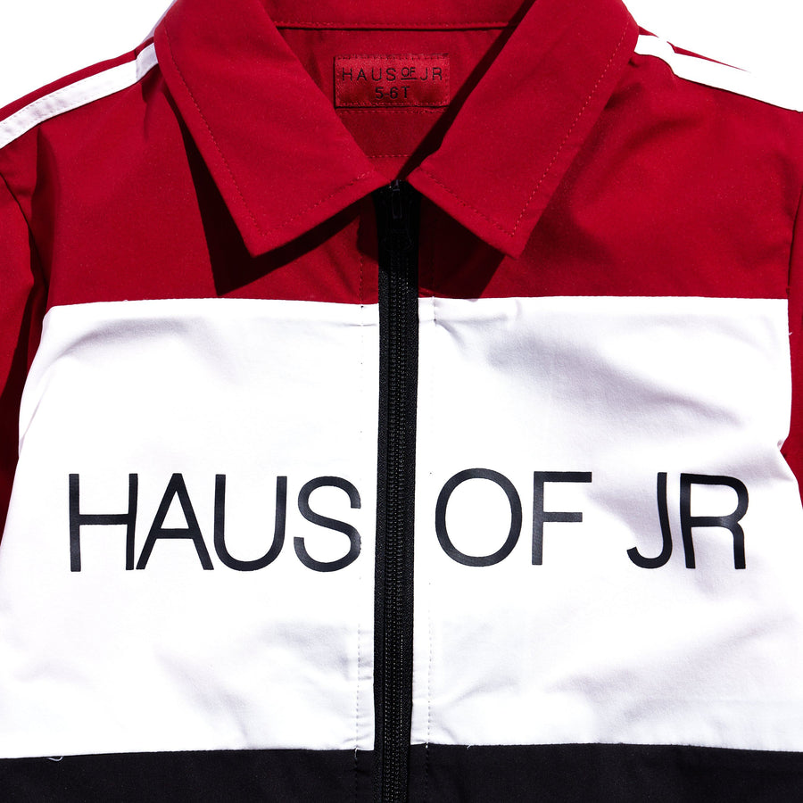 Julian Track Jacket (Red) Outerwear Haus of JR 