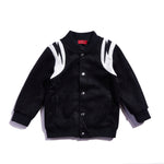 Bolt Varsity Jacket (Black) Outerwear Haus of JR 