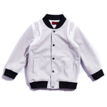 Bolt Varsity Jacket (Grey) Outerwear Haus of JR 