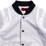 Bolt Varsity Jacket (Grey) Outerwear Haus of JR 