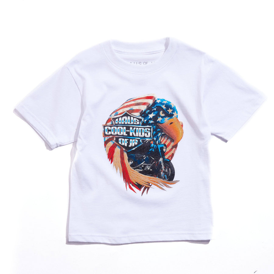Chopper Tee (White) Tops Haus of JR 