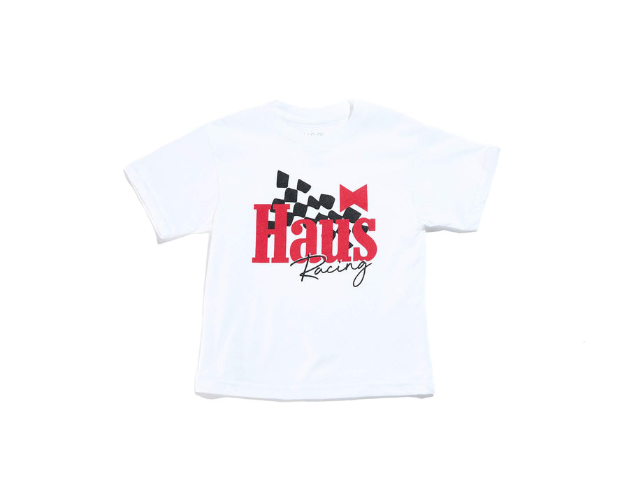 Racing Tee (White) Tops Haus of JR 