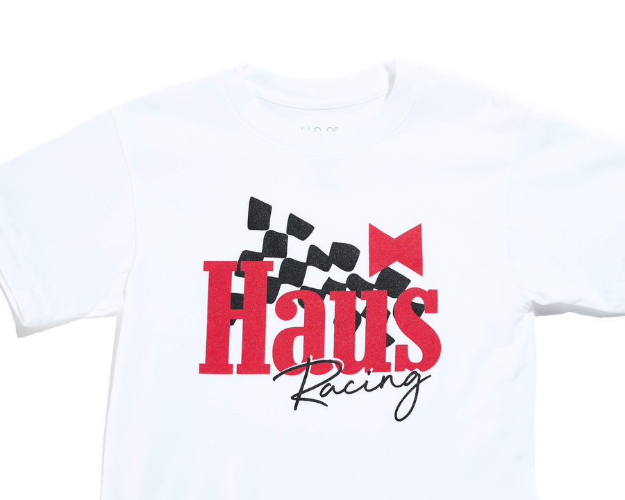 Racing Tee (White) Tops Haus of JR 