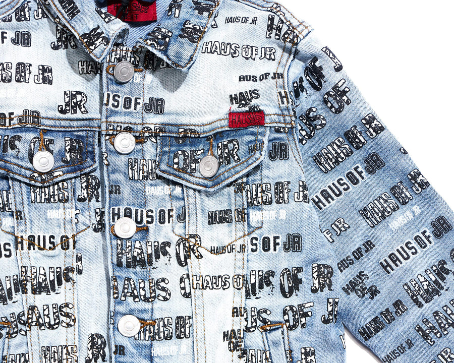 Logo Denim Jacket Outerwear Haus of JR 