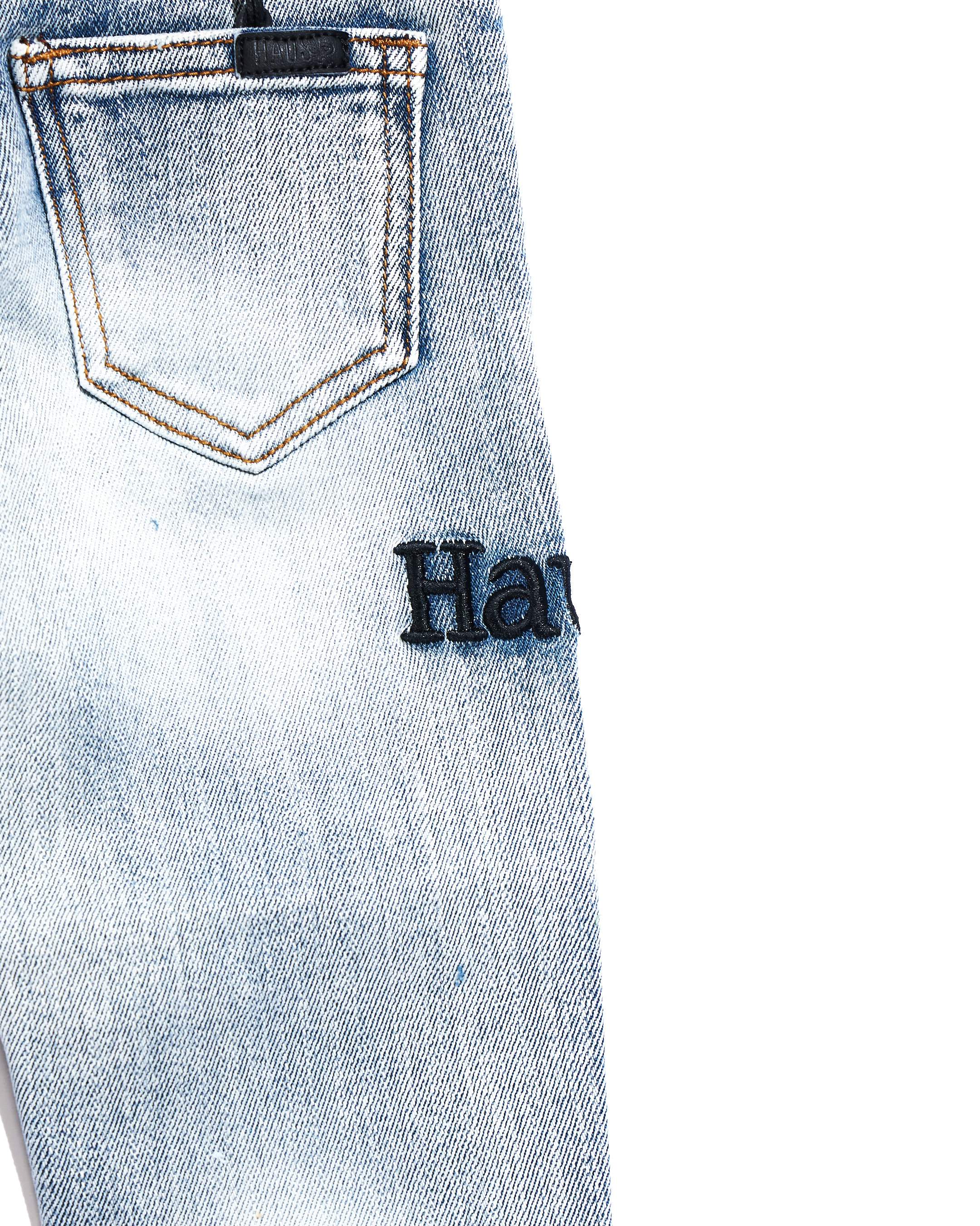 Keanu Denim (Blue Patchwork) Bottoms Haus of JR 