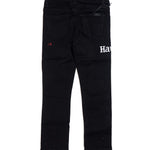 Keanu Denim (Black Patchwork) Bottoms Haus of JR 