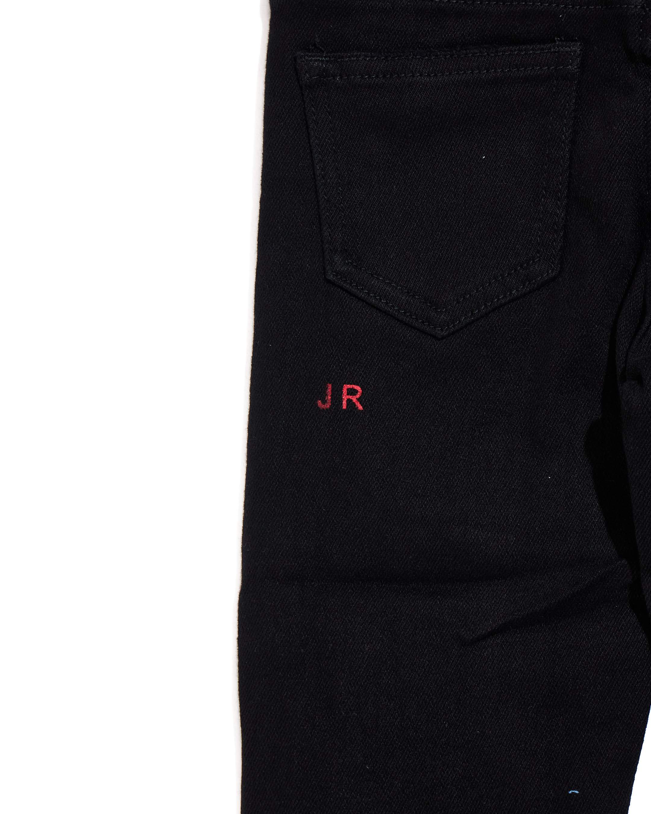 Keanu Denim (Black Patchwork) Bottoms Haus of JR 
