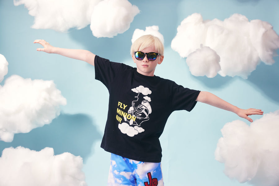Fly Minion Air Tee (Black) Tops Haus of JR 