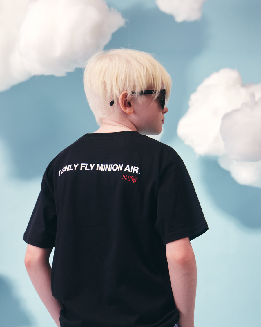 Fly Minion Air Tee (Black) Tops Haus of JR 
