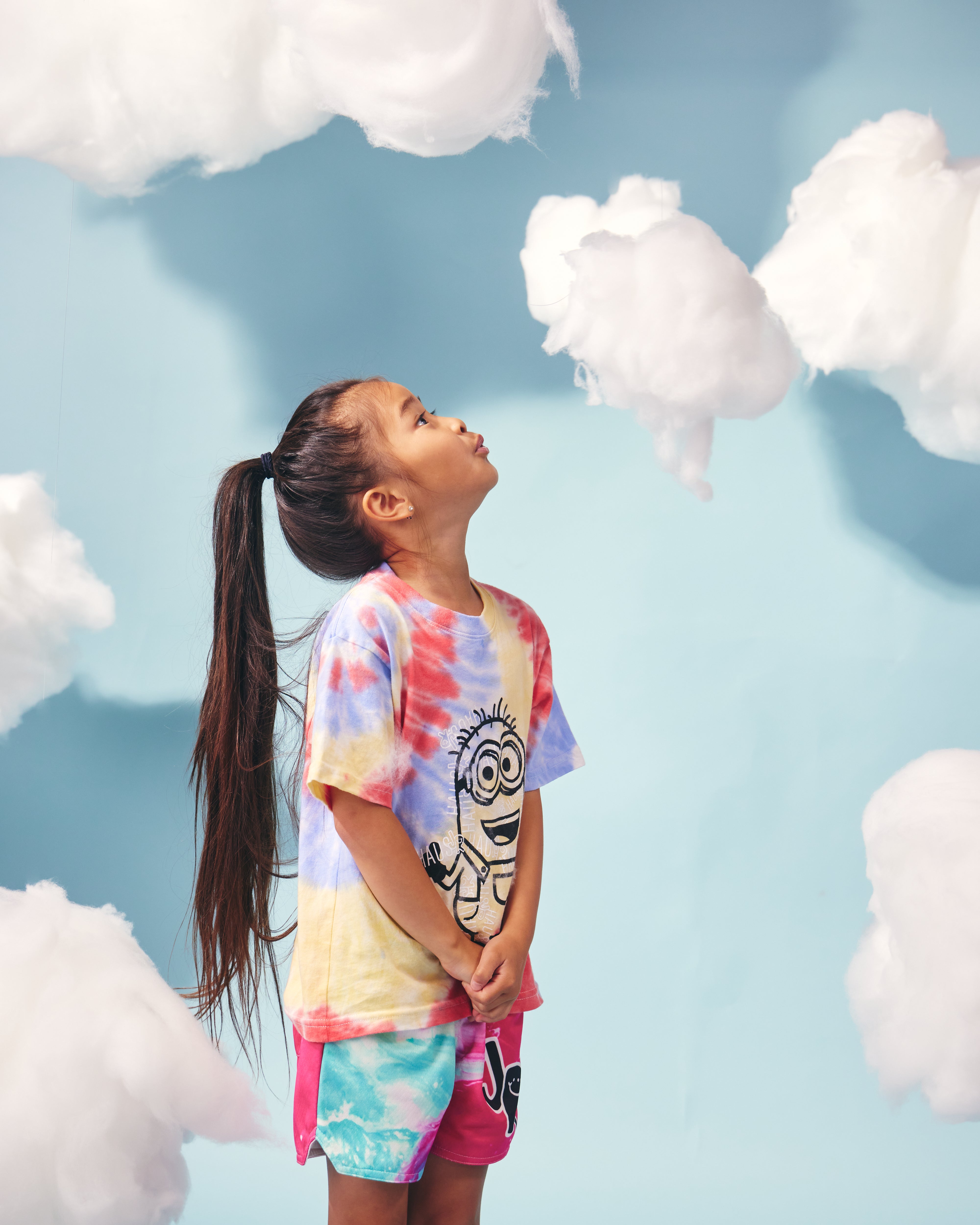 Puff Print Minion Tee (Tie Dye) Tops Haus of JR 