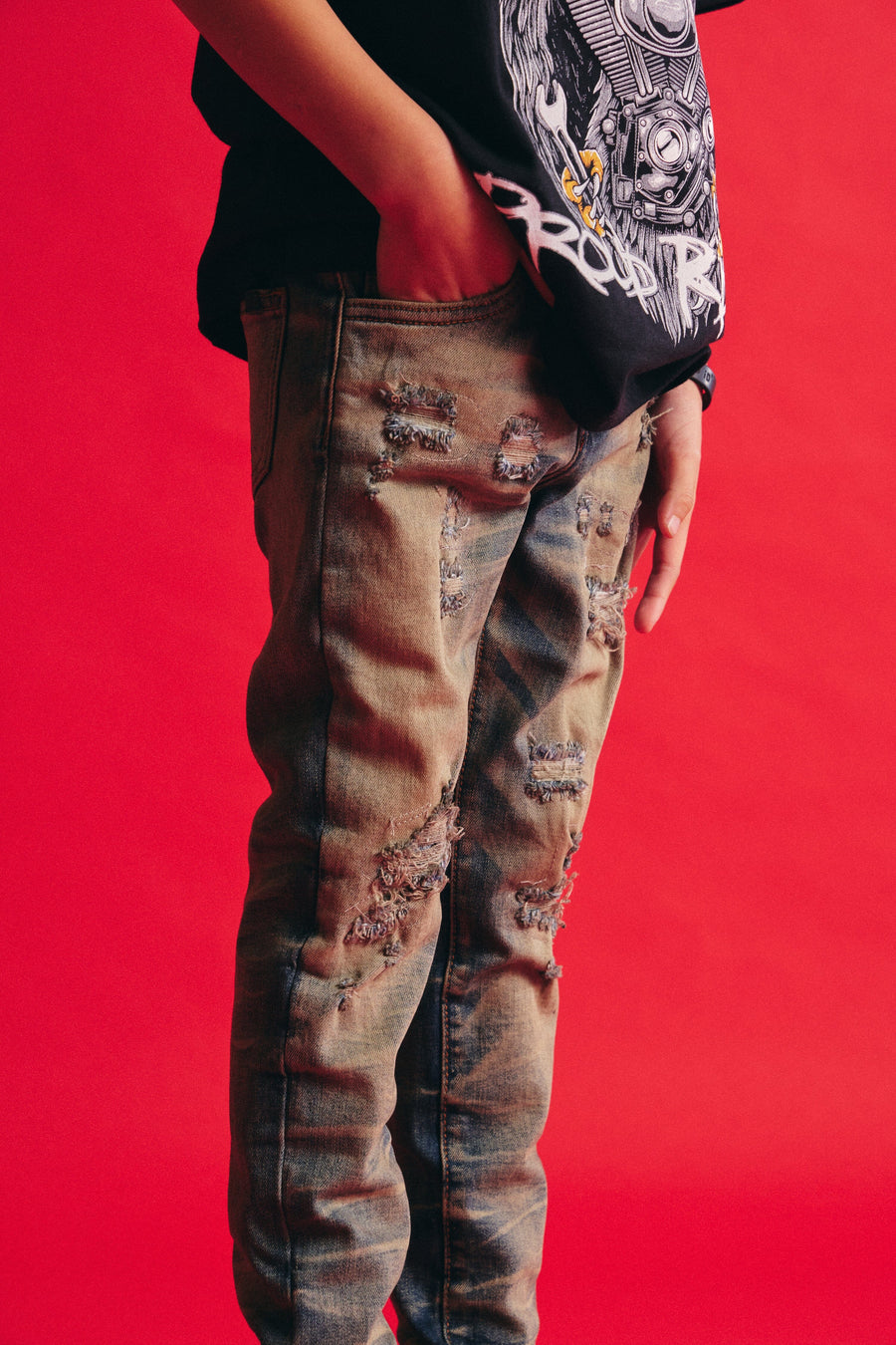 Malek Denim Bottoms Haus of JR 