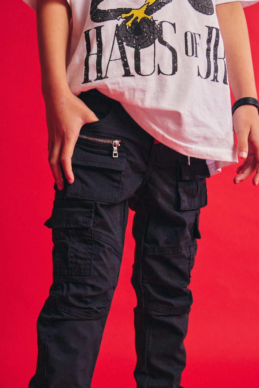 Jordan Cargo Denim Bottoms Haus of JR 