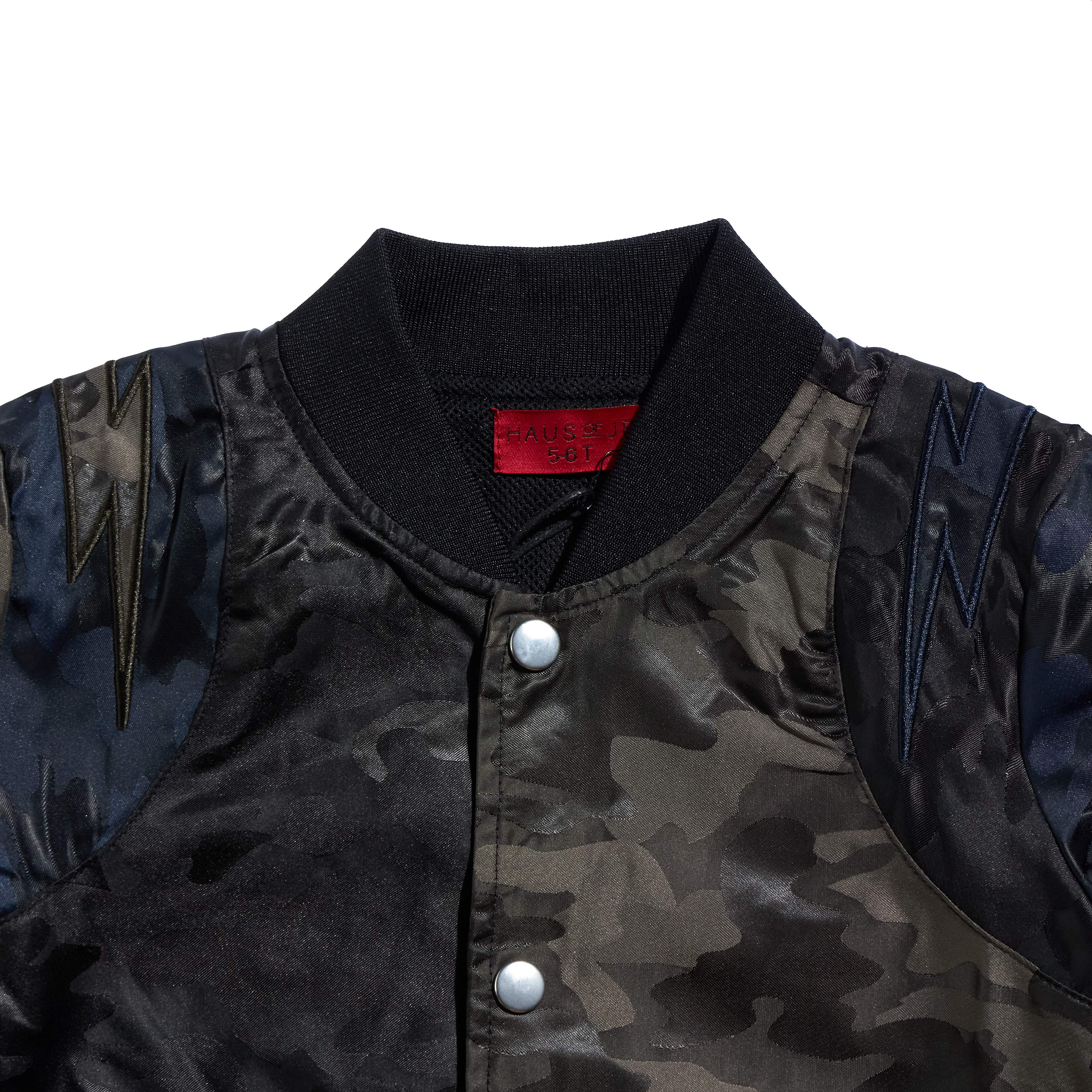 Baylor Camo Varsity Jacket Tops Haus of JR 