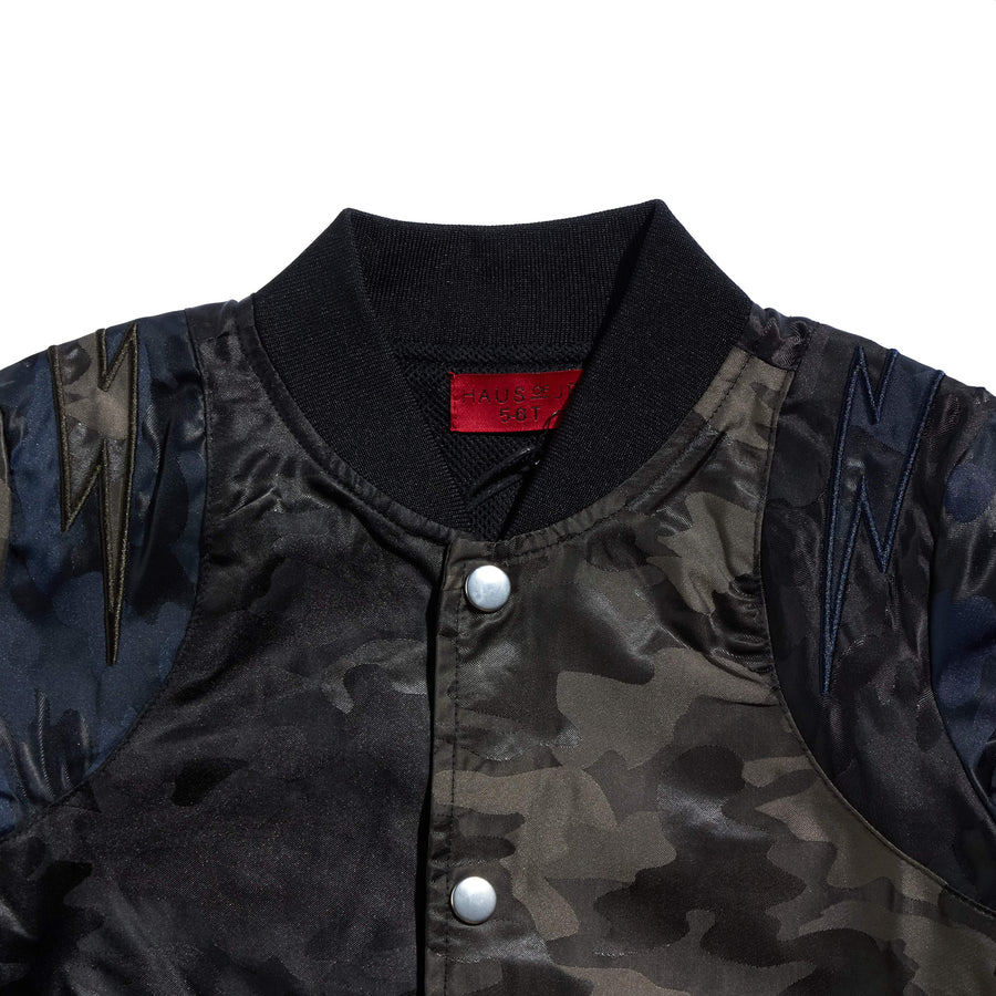 Baylor Camo Varsity Jacket Tops Haus of JR 