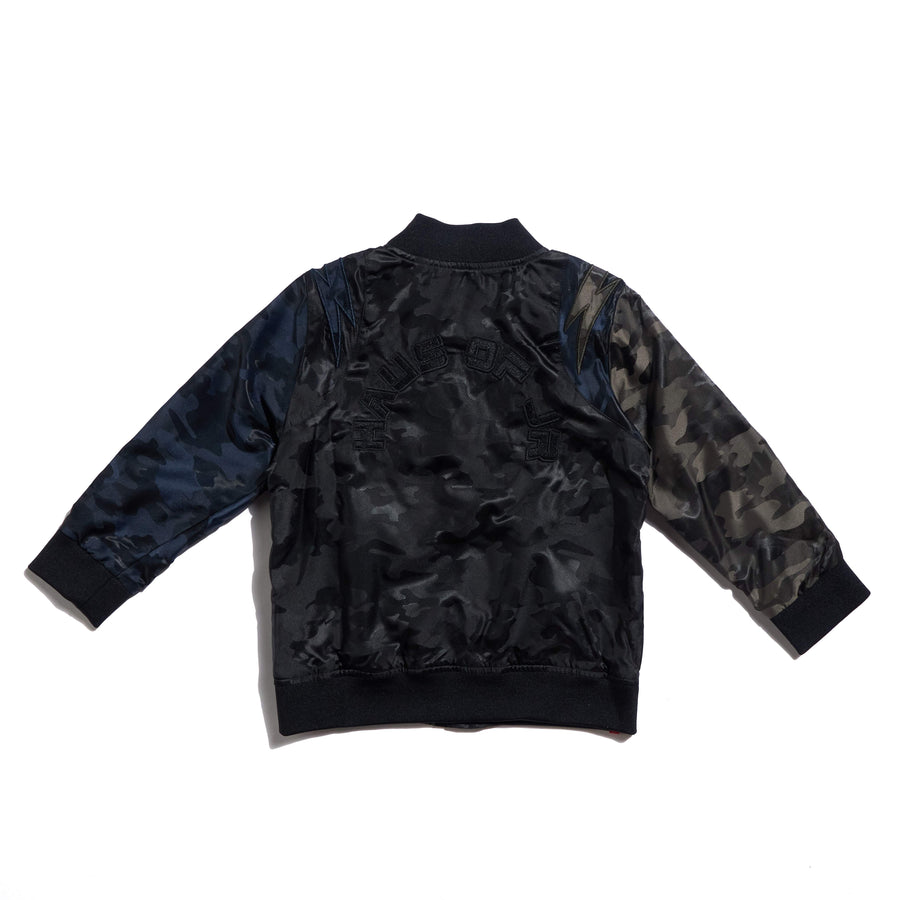 Baylor Camo Varsity Jacket Tops Haus of JR 