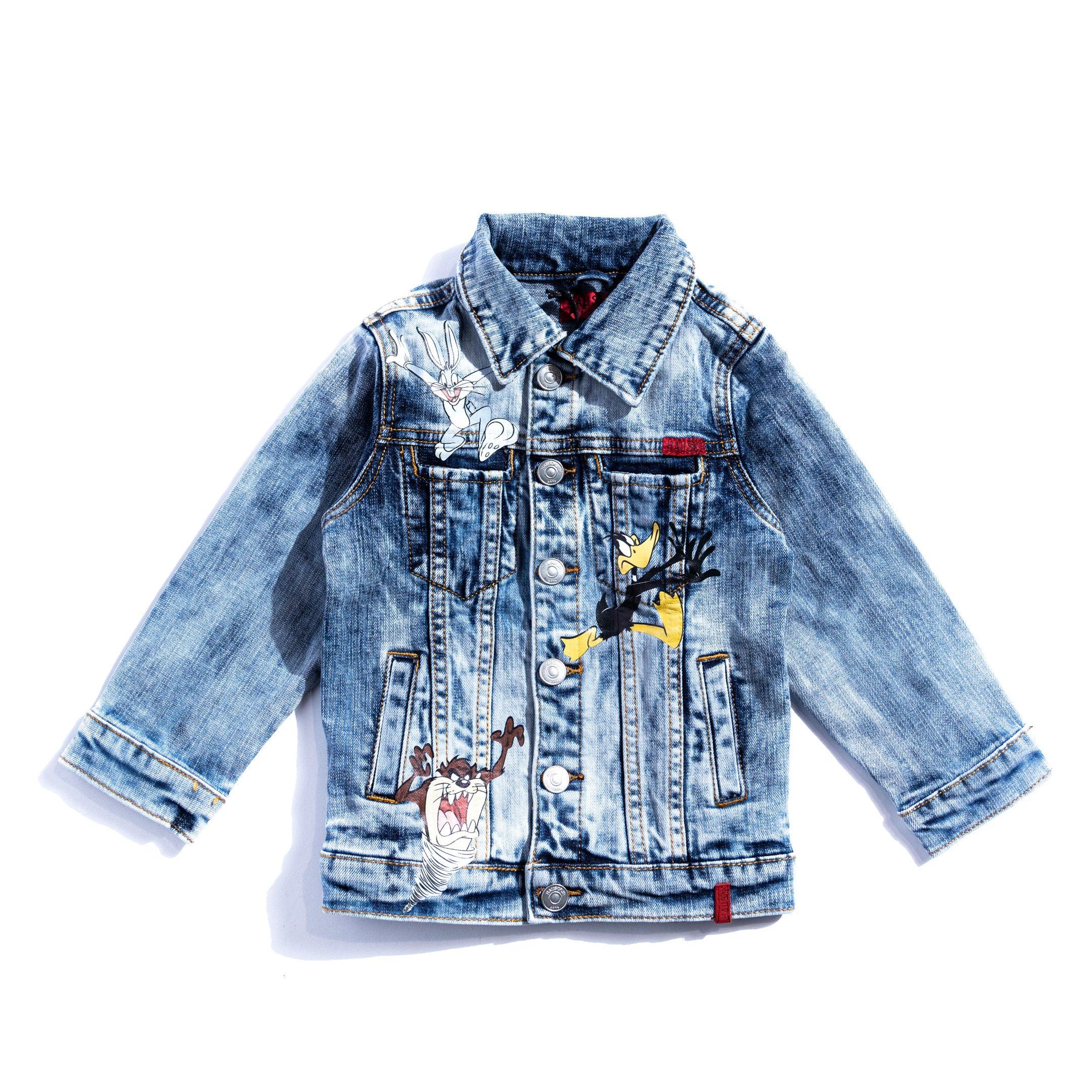 Looney Fam Denim Jacket (Blue) Outerwear Haus of JR 