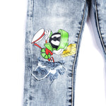 Looney Fam Denim (Blue) Bottoms Haus of JR 