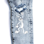 Looney Fam Denim (Blue) Bottoms Haus of JR 