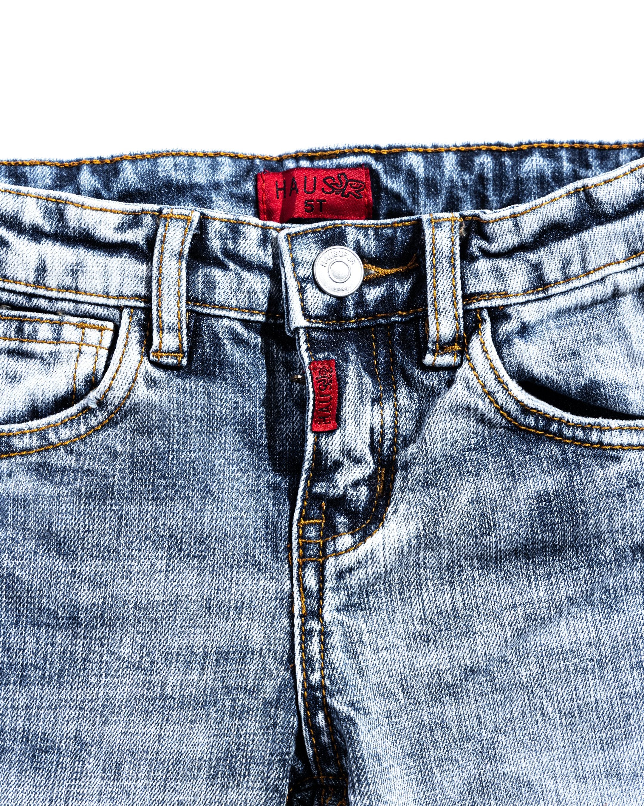 Looney Fam Denim (Blue) Bottoms Haus of JR 