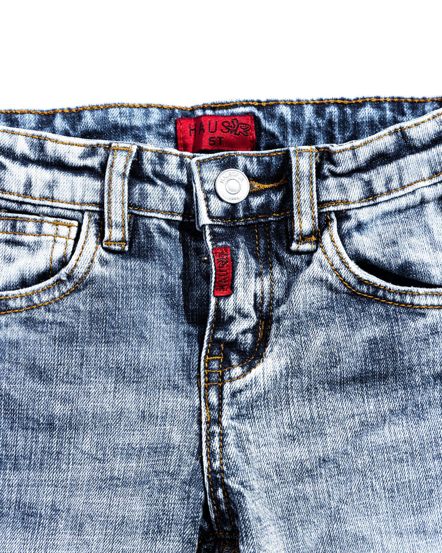 Looney Fam Denim (Blue) Bottoms Haus of JR 