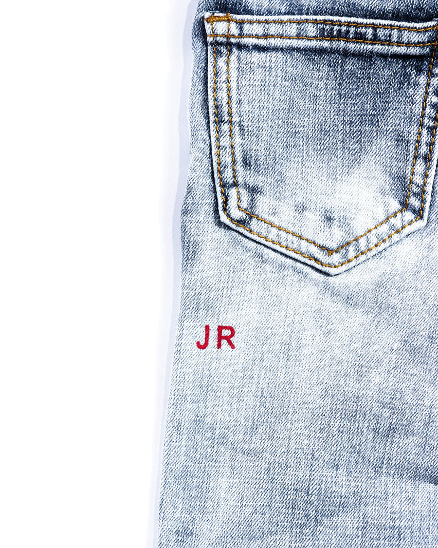 Looney Fam Denim (Blue) Bottoms Haus of JR 