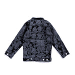Looney Allover Denim Jacket (Black) Outerwear Haus of JR 