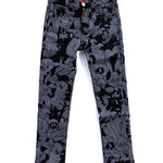 Looney Allover Denim (Black) Bottoms Haus of JR 
