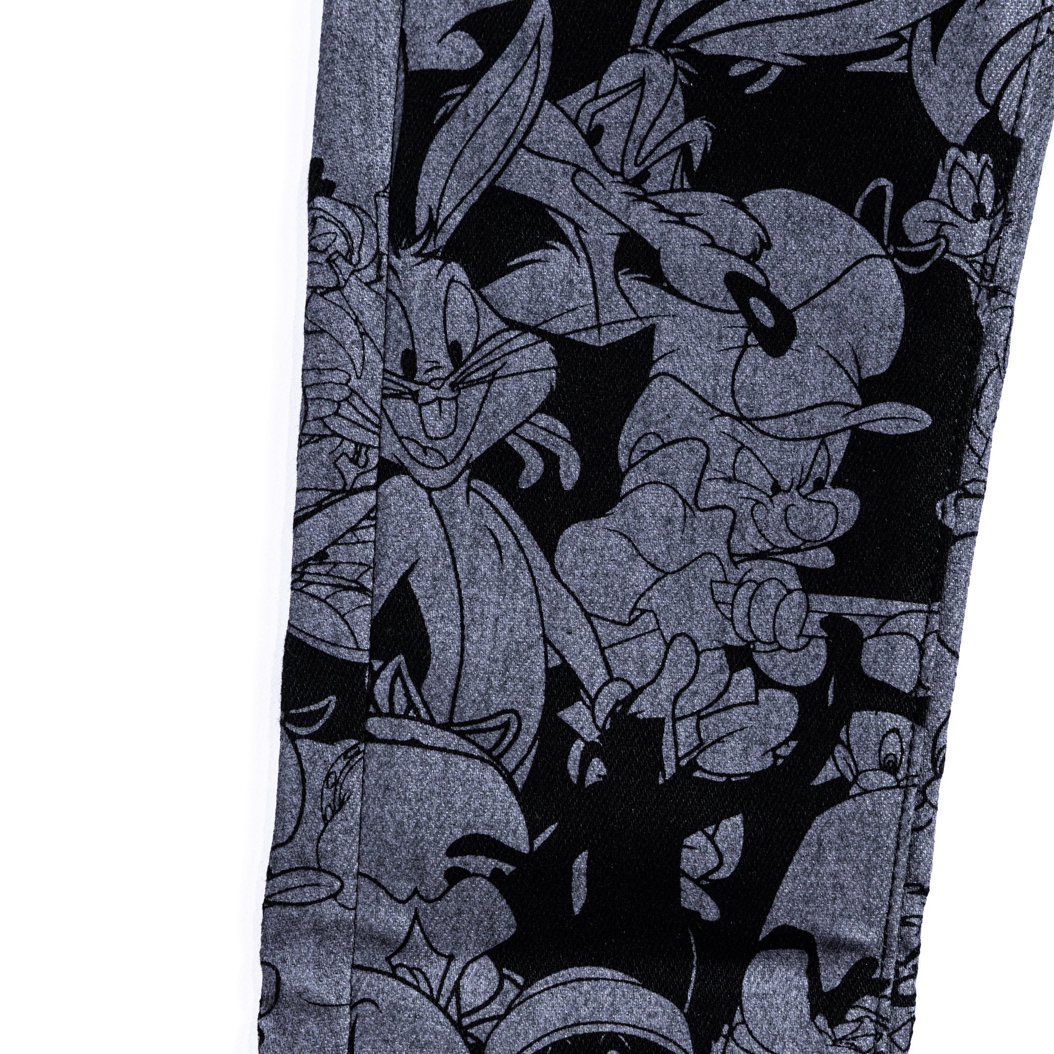Looney Allover Denim (Black) Bottoms Haus of JR 