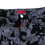 Looney Allover Denim (Black) Bottoms Haus of JR 
