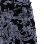 Looney Allover Denim (Black) Bottoms Haus of JR 