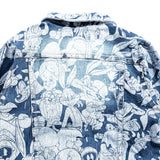 Looney Allover Denim Jacket (Blue) Outerwear Haus of JR 