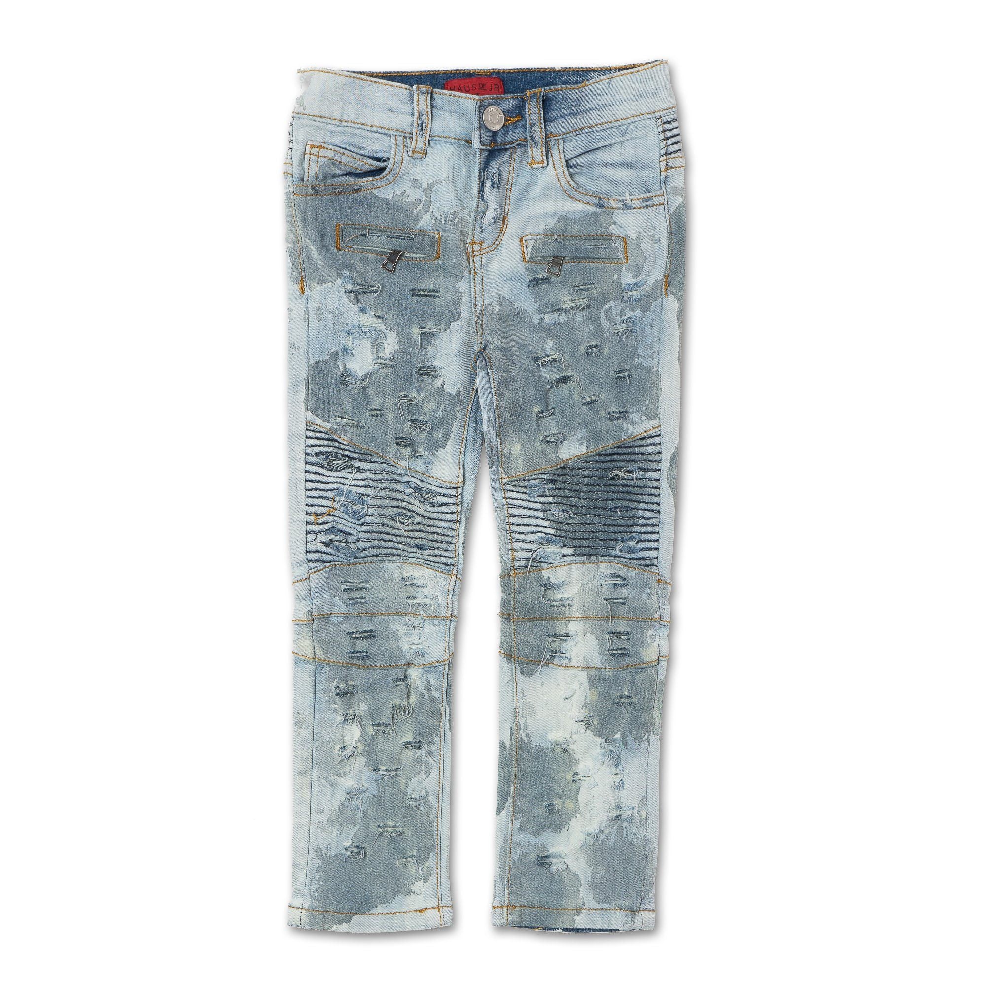 Clayton Biker Denim (Destroy Indigo) - Haus of JR