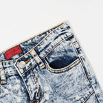 Dimitri Double Biker Denim (Indigo Acid Wash) - Haus of JR