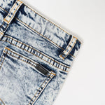 Dimitri Double Biker Denim (Indigo Acid Wash) - Haus of JR