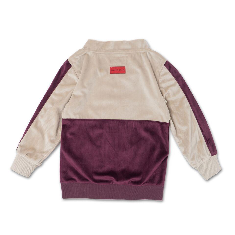 Francisco Track Jacket (Maroon/Creme) - Haus of JR