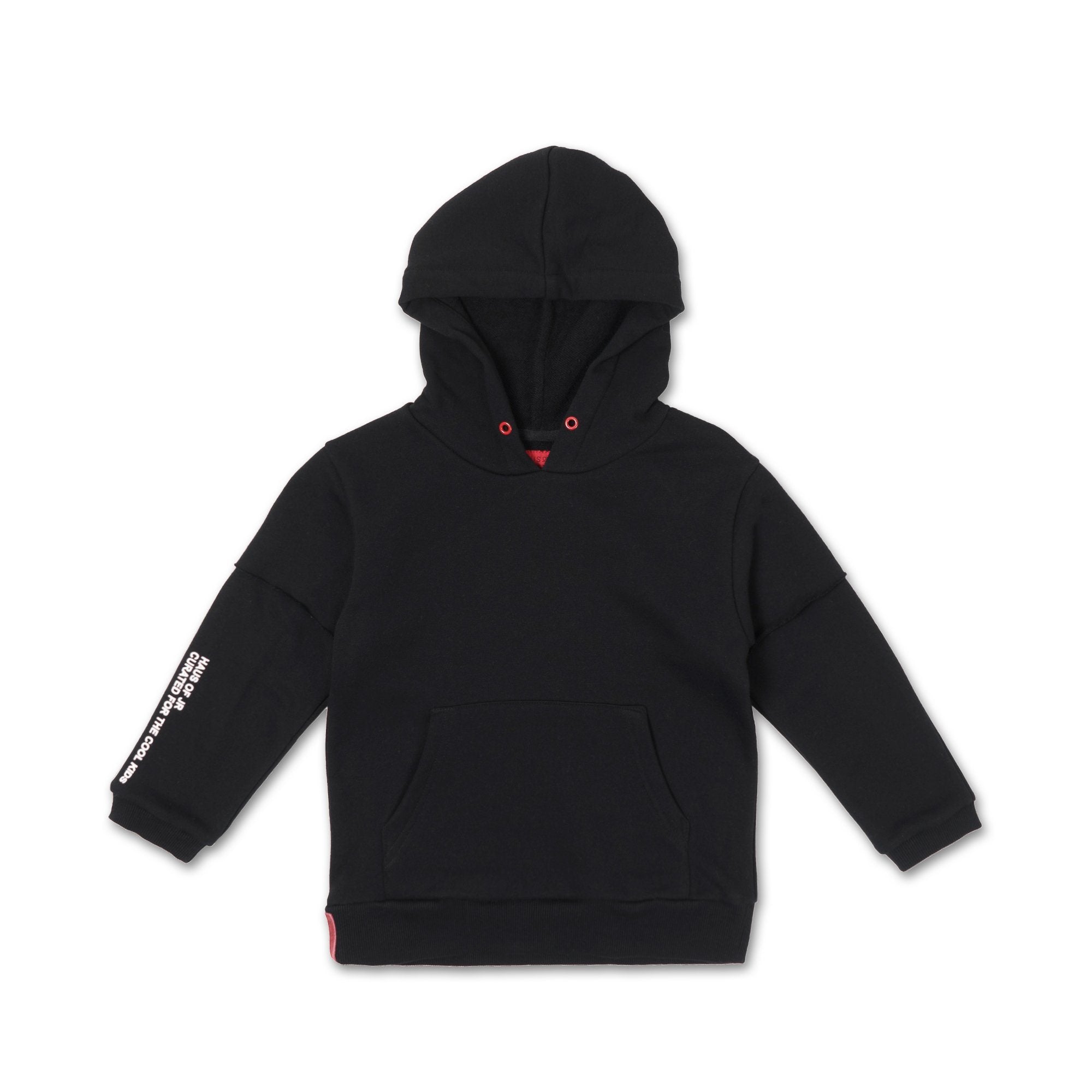 Franklin Inset Hoodie (Black) - Haus of JR