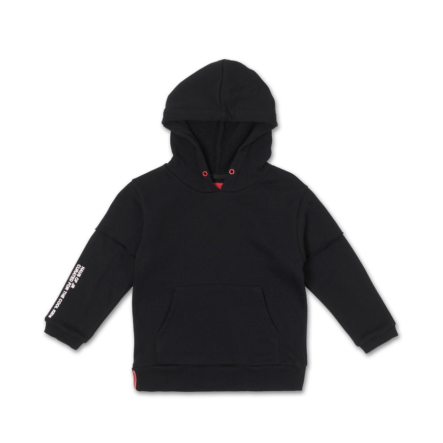 Franklin Inset Hoodie (Black) - Haus of JR