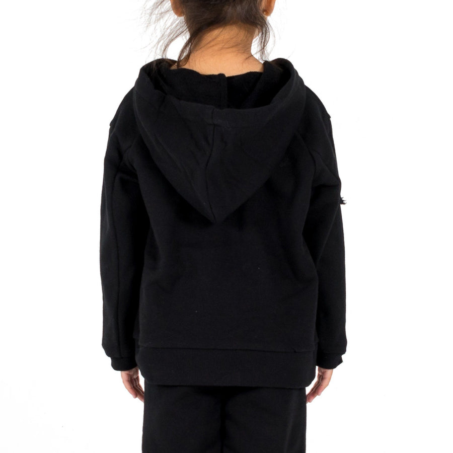 Franklin Inset Hoodie (Black) - Haus of JR