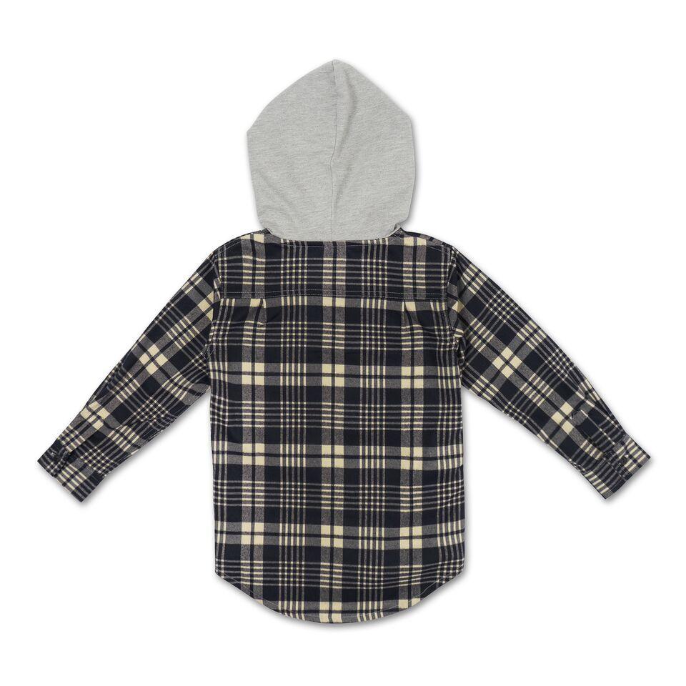 George Hooded Flannel (Creme) - Haus of JR