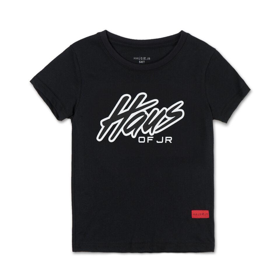 Haus Script Tee (Black) - Haus of JR
