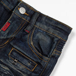 Aurora Biker Denim Short - Haus of JR