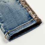 Violet Velour Biker Denim (Indigo Silver) - Haus of JR
